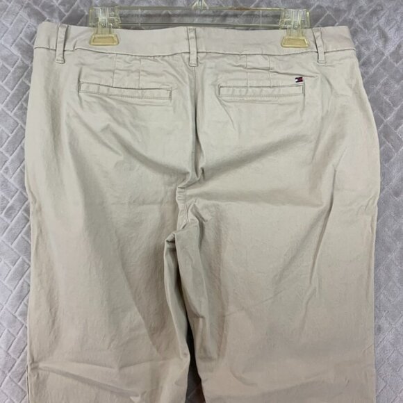 Tommy Hilfiger Womans 14 Chino Pants Beige Skinny Ankle High Rise Stretch - Picture 12 of 15